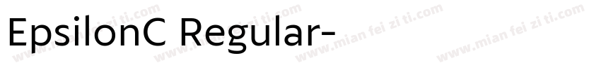 EpsilonC Regular字体转换